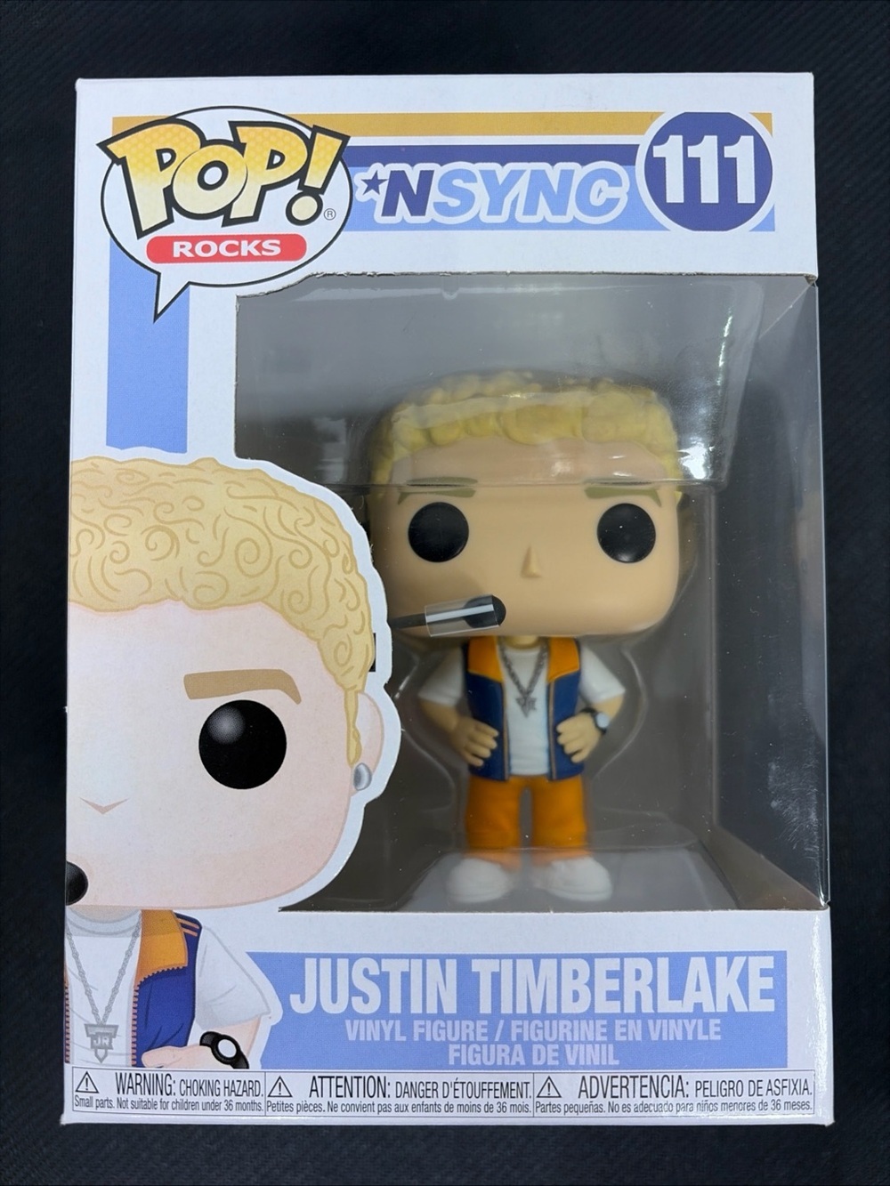 Funko Pop! Rocks *NSYNC Justin Timberlake #111 Vinyl Figure Collectible